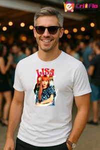 Tricou barbat Kpop cu trupa LISA 2 music Coreean 255 - Img 4