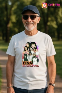 Tricou barbat Kpop cu trupa LISA 7 music Coreean 260 - Img 5
