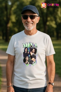 Tricou barbat Kpop cu trupa MINA TWICE music Coreean 269 - Img 5
