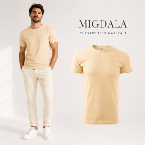 Tricou bărbat Malfini Basic Clasic, 100% bumbac, 160 g/m², guler rotund, 48 de culori, mărimi XS–5XL - Img 49
