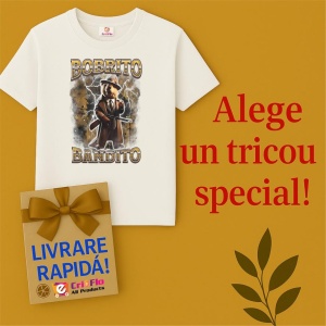 Tricou Barbat Tralalero Tralala cu personajul Bobrito Bandito Funny Italian Brainrot Meme Humor - Img 7