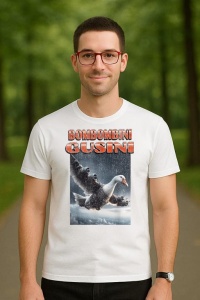 Tricou Barbat Tralalero Tralala cu personajul Bombombini Gusini Funny Italian Brainrot Meme Graphic (1) - Img 3