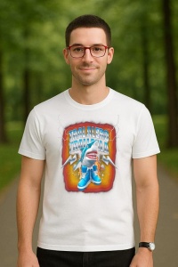 Tricou Barbat Tralalero Tralala cu personajul Tralalero Tralala Funny Bootleg Brainrot Italian Meme Kids - Img 4