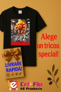 Tricou Barbat Tralalero Tralala cu personajul Udindindindun - Italian Brainrot Meme - Img 7