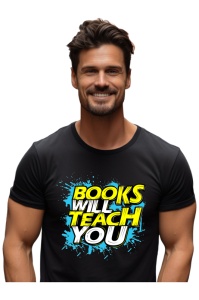 Tricou barbati - Books Will Teach You
