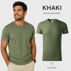 Tricou Bărbați Malfini Gulf 822, 100% Bumbac Organic, 150 g/m², Guler Rotund, Label Free, S–3XL, 15 Culori - Img 16