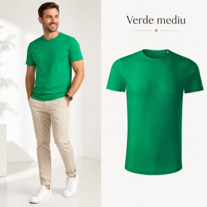 Tricou Bărbați Malfini Origin GOTS 171, 100% Bumbac Organic, 160 g/m², Guler Rotund, Label Free, Mărimi S 3XL, 15 Culori - Img 24