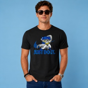 Tricou Batman Caped Crusader Urban Blue Typography Dark Knight, din bumbac 100%, tricou negru, Copii | Dama | Barbat