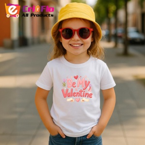 Tricou Be My Valentine Iepuras Dragut Roz, din bumbac 100% , tricou alb pentru Copii | Dama | Barbat - Img 5