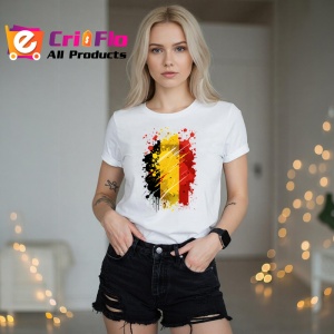 Tricou Belgium Steag Splash Art, Copii | Dama | Barbat