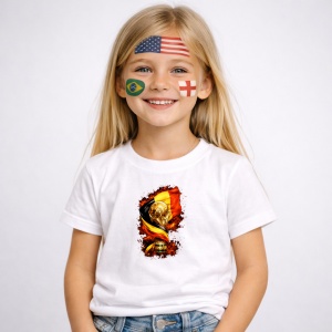 Tricou Belgium World Cup Fifa 2026, din bumbac 100%, tricou alb, Copii | Dama | Barbat - Img 2