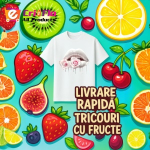 Tricou Buze femeie afine si cirese, Lip gloss, Copii | Dama - Img 12