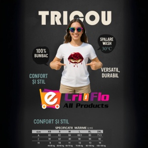Tricou Buze femeie rosii cu trandafir alb si rosu, Lip gloss, Copii | Dama - Img 14