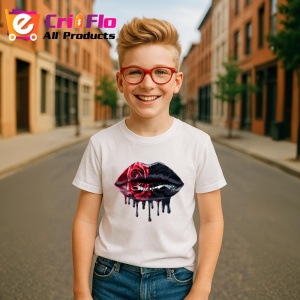Tricou Buze femeie zmeura si portocala, Lip gloss, Copii | Dama - Img 11