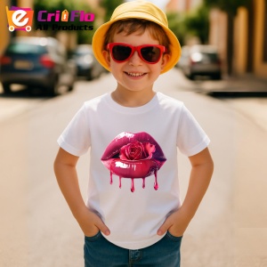 Tricou Buze roz cu trandafir si miere lichida, Lip gloss, Copii | Dama - Img 10