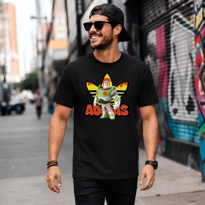 Tricou Buzz Lightyear Toy Story Logo Topit Urban Street Fashion, din bumbac 100%, tricou negru, Copii | Dama | Barbat - Img 5