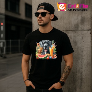 Tricou Caine dog german pepene fructe cocktail tropical, Copii | Dama | Barbat , tricou negru - Img 11