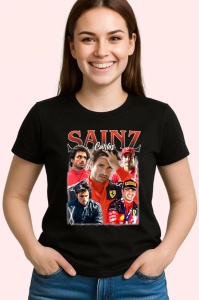 Tricou Carlos Sainz Imagine Cu Colegi Formula 1, Copii | Dama | Barbat - Img 2