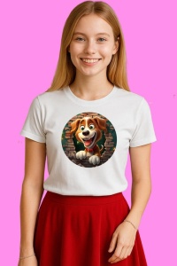 Tricou Catel De Craciun Fericit, din bumbac 100% Copii | Dama | Barbat - Img 2