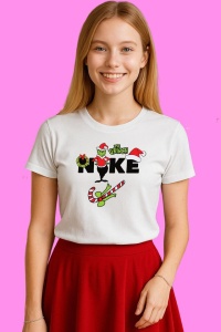 Tricou Christmas The Grinch, din bumbac 100%, tricou alb, Copii | Dama | Barbat - Img 3