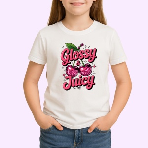 Tricou Cireasa Lucioasa si zemoasa, Fructe, Copii | Dama