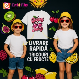 Tricou Cireasa Lucioasa si zemoasa, Fructe, Copii | Dama - Img 6