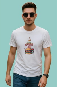 Tricou Complicated Relationship With Food Burger, Copii | Dama | Barbat - Img 2