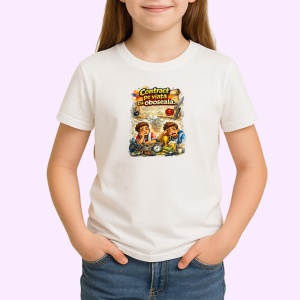Tricou Contract De Ucenicie Copii Fotbal Amuzant, din bumbac 100% , tricou alb pentru Copii | Dama | Barbat - Img 2