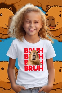 Tricou copii Capybara - BRUH - Img 2