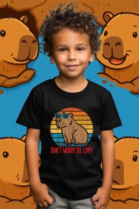 Tricou copii Capybara - Don’t worry be capy 2 - Img 2