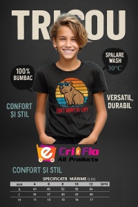 Tricou copii Capybara - Don’t worry be capy 2 - Img 6