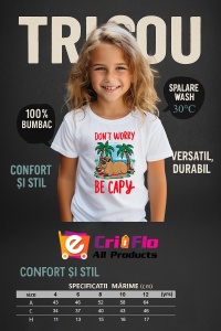 Tricou copii Capybara - Don't worry be capy - Img 4