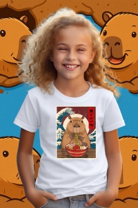Tricou copii Capybara - Ramen japonez