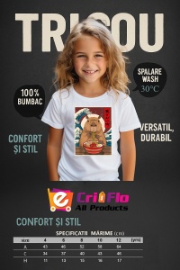 Tricou copii Capybara - Ramen japonez - Img 4