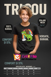 Tricou copii Capybara - T-rex - Img 6