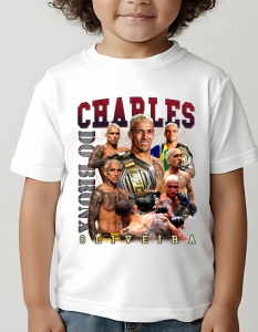 Tricou copii - Charles Oliveira - MMA, Brazilia, luptător, grappling, submission, campion, tehnică, victorie, determinare, atletism
