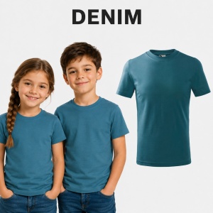 Tricou Copii Clasic Basic Kids, Băiat/Fată, Bumbac 100% Confortabil, 160 g/m², Mărimi 4–12 ani - Img 17