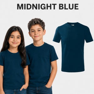 Tricou Copii Clasic Basic Kids, Băiat/Fată, Bumbac 100% Confortabil, 160 g/m², Mărimi 4–12 ani - Img 27