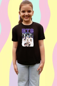 Tricou copii cu formatia BTS 1 , din bumbac 100%