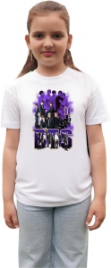 Tricou copii cu formatia BTS , din bumbac 100% - Img 3