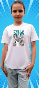 Tricou copii cu formatia FELIX LEE , din bumbac 100% - Img 7
