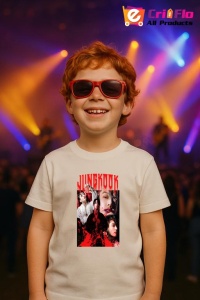 Tricou copii cu formatia JUNGKOOK 3 , din bumbac 100% - Img 9