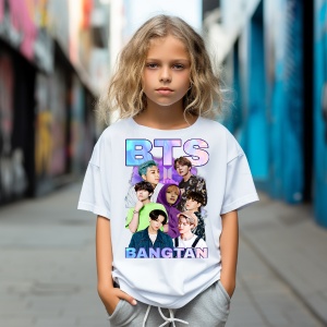 Tricou copii cu Formatia Kpop BTS Bangtan