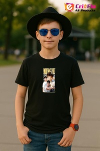 Tricou copii cu formatia MINGYU , din bumbac 100% - Img 5