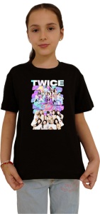 Tricou copii cu formatia TWICE 10 , din bumbac 100% - Img 2