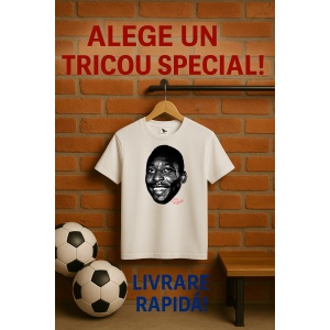 Tricou Copii cu Fotbalistul Edson Arantes do Nascimento - Brazil - Img 8