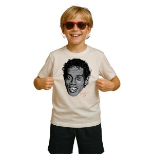 Tricou Copii cu Fotbalistul Ronaldinho Gaucho Brazil - Img 3