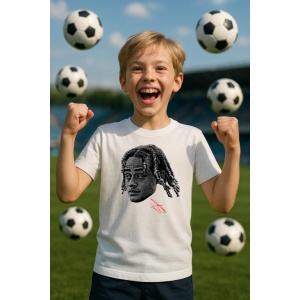 Tricou Copii cu Fotbalistul Xavi Simons - RB Leipzig - Img 6