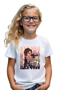 Tricou Copii din bumbac 100%, personalizat cu personajul Han Solo - Img 2