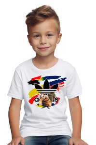 Tricou copii din bumbac 100% Scrat din Ice Age, cu imprimeu pentru copii, îmbrăcăminte confortabilă, modă copii, cadou ideal